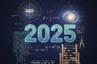 Imagem representativa da matemática no ano 2025